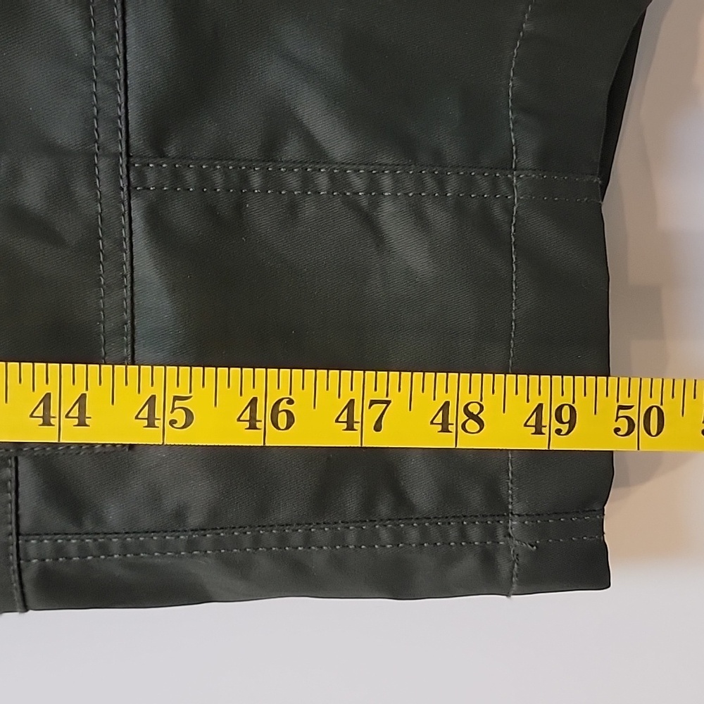 NWOT | ZARA | Olive Green Coated Cargo Dress - Picture 10 of 10
